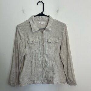 Dkr & Company Linen‎ Blend Jacket Sz M